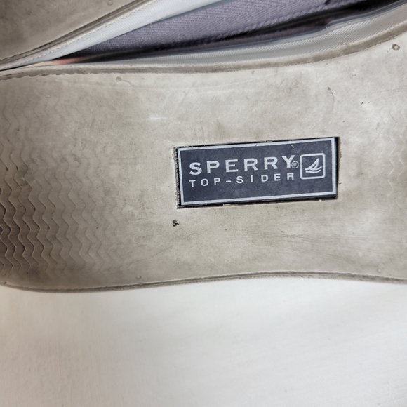 Sperry gray canvas Bahama topsiders Size 8 - Picture 8 of 9